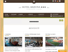 Tablet Screenshot of hotelarizonamilano.com